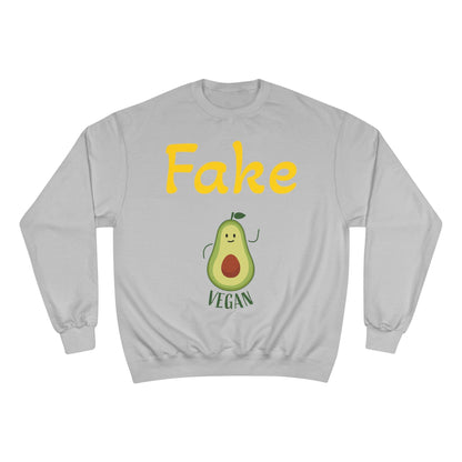 Funny Vegan Avocado Sweatshirt - Fake Vegan Humor