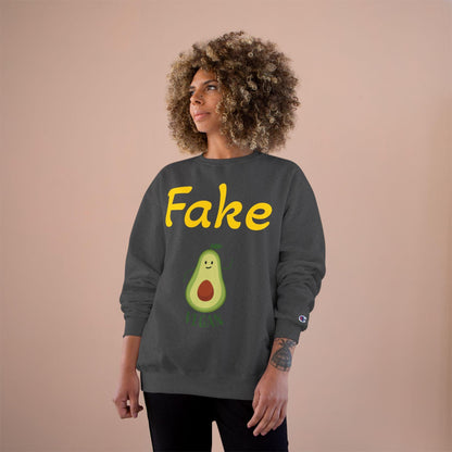 Funny Vegan Avocado Sweatshirt - Fake Vegan Humor