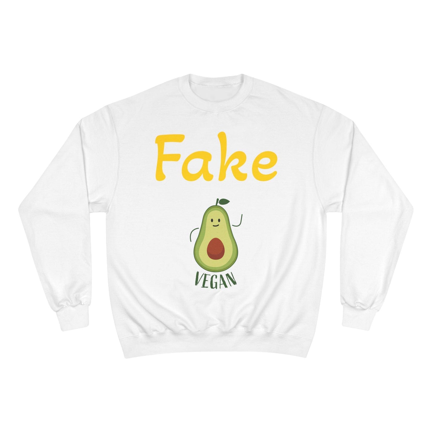 Funny Vegan Avocado Sweatshirt - Fake Vegan Humor