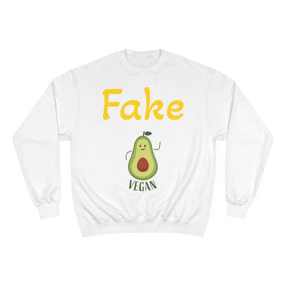 Funny Vegan Avocado Sweatshirt - Fake Vegan Humor