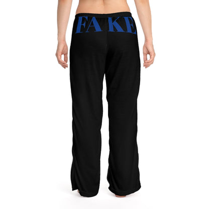 Women&#039;s Pajama Pants - Fake Vibes Real Vibes Lounge Wear