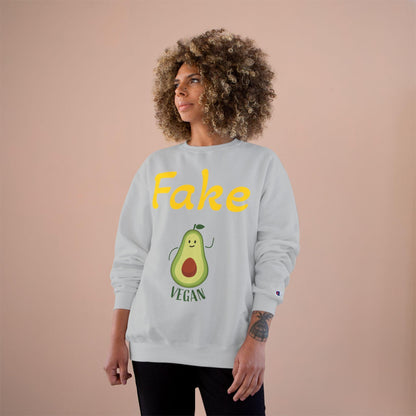 Funny Vegan Avocado Sweatshirt - Fake Vegan Humor